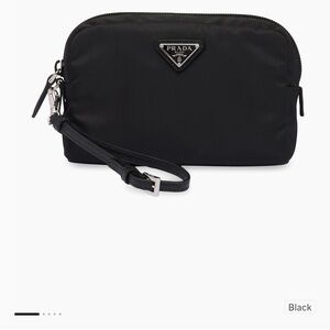 Prada Black Nylon Wristlet